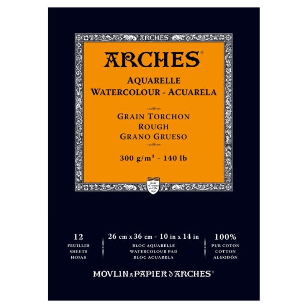 Arches Akvarellblock Rough 300gx36 cm 12 ark