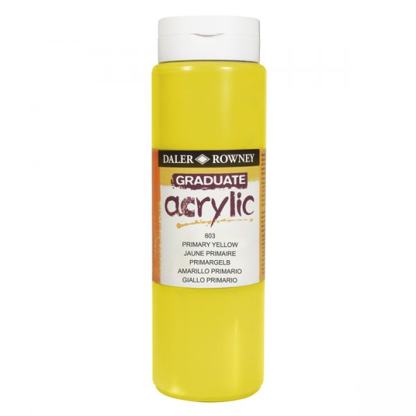 Daler-Rowney Graduate Akrylfärg 500 ml Cadmium Yellow Deep Hue