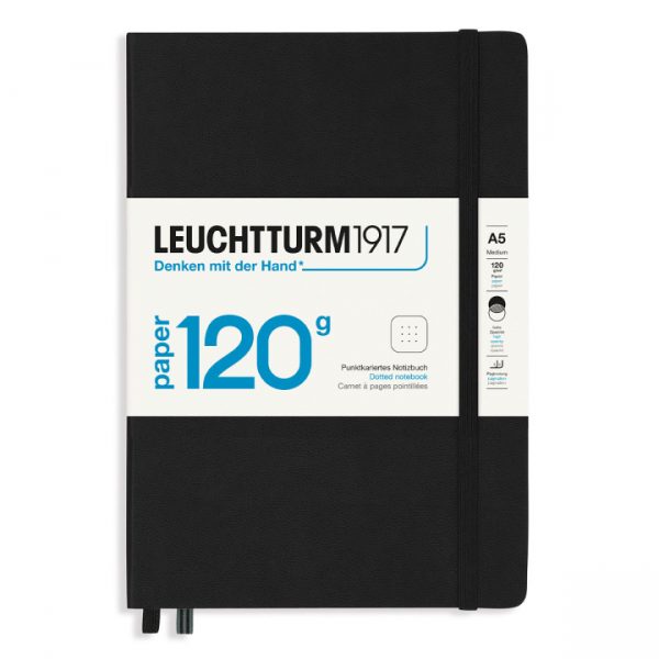 Leuchtturm1917 Notebook A5 120g Black Plain