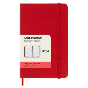 Moleskine 12M Daily Kalender Hardcover Pocket Red