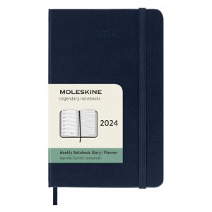 Moleskine 12M Weekly Notebook Hardcover Pocket Sapphire Blue