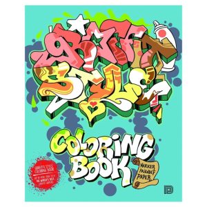 Books Graffiti Style Coloring Book