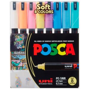 Posca PC-1MR Soft Colours 8-set
