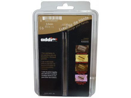 Addi Click Turbo Ändstickor Mässing 13cm 3,50mm US4