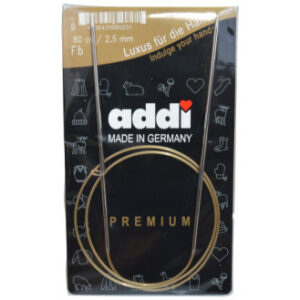 Addi Turbo Rundstickor Mässing 80cm 2,50mm / 31.5in US1Â½