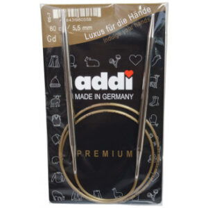 Addi Turbo Rundstickor Mässing 80cm 5,50mm / 31.5in US9