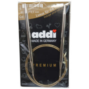 Addi Turbo Rundstickor Mässing 80cm 6,50mm / 31.5in US10Â½