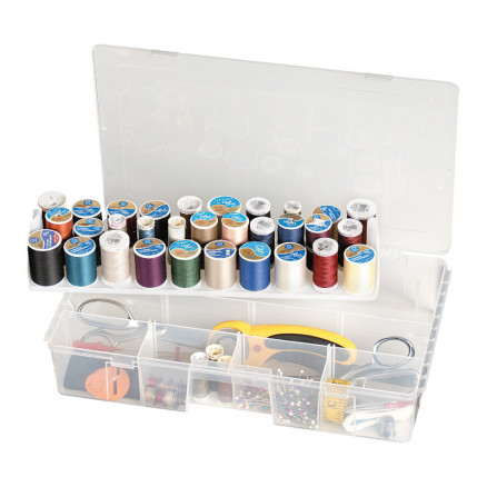 ArtBin Plastlåda till sytråd och tillbehör Transparent 40x24x8cm