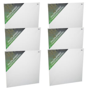 Artino Canvas / Målarduk Vit 15x15x1,8cm 6 st.