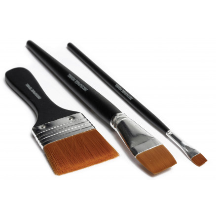 Artino Decoupage Penselset Flat Ass. Sizes - 3 st.