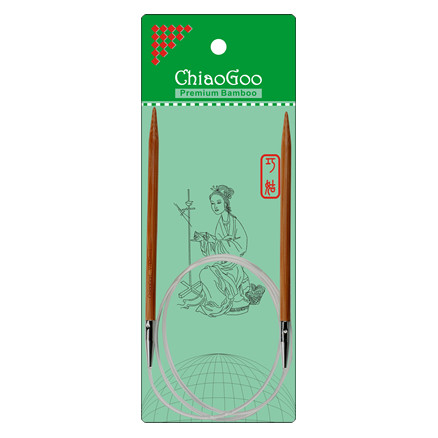 ChiaoGoo Bamboo Rundstickor Bambu 80 cm 10 mm Patina