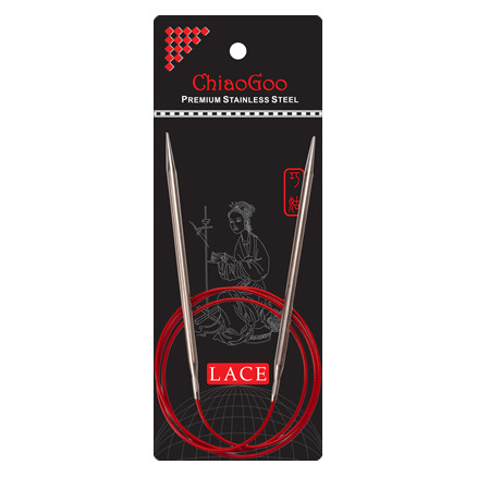 ChiaoGoo Red Lace Rundstickor Rostfritt Kirurgiskt Stål 100 cm 2 mm