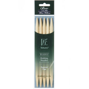 Clover Takumi Strumpstickor Bambu 20cm 10,00mm