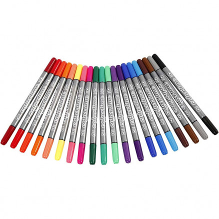 Colortime Tusch- och blyertspennor Ass. färger 2,3-3,6 mm - 20 st.