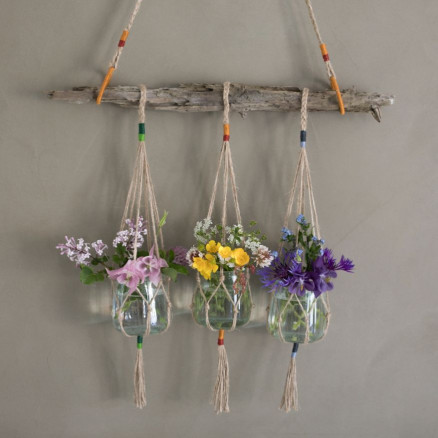 DIY Hanging Pots av Rito Krea - Hängvaser Knytmönster