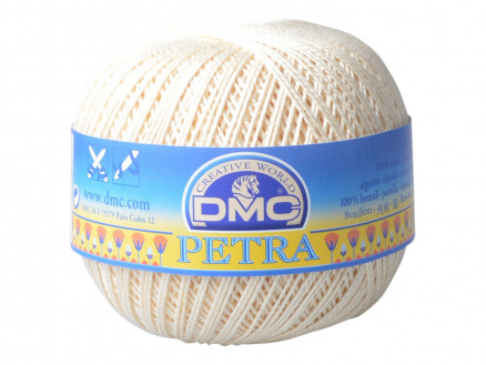 DMC Petra Nr. 5 Virkgarn Unicolor ECRU Natur