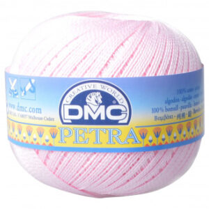 DMC Petra nr. 5 Virkgarn Unicolor 54458 Rosa