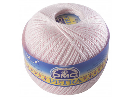 DMC Petra nr. 5 Virkgarn Unicolor 54461 Skir Rosa