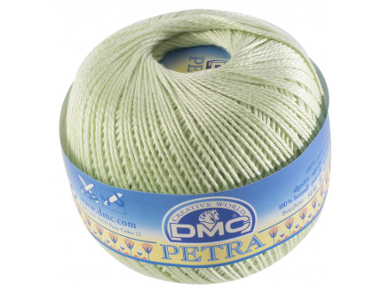 DMC Petra nr. 5 Virkgarn Unicolor 5772 Ljus Pistage