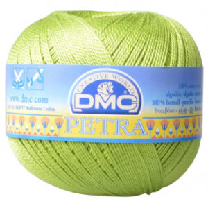 DMC Petra nr. 5 Virkgarn Unicolor 5907 Äppelgrön