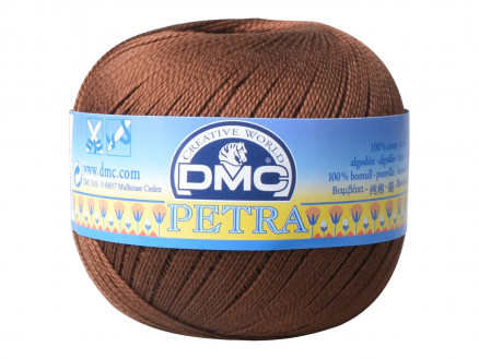 DMC Petra nr. 5 Virkgarn Unicolor 5938 Brun