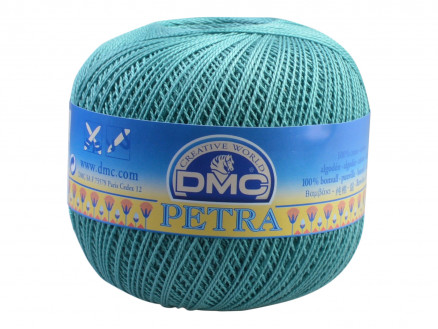 DMC Petra nr. 8 Virkgarn Unicolor 53845 Turkos