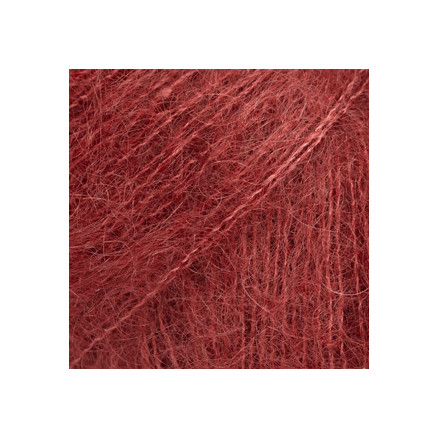 DROPS Kid-Silk Garn Unicolor 68 Rödbrun