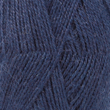 Drops Alpaca Garn Unicolor 5575 Marinblå