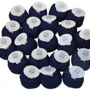 Drops Cotton Merino Garnpaket Unicolor 08 Marinblå - 20 st