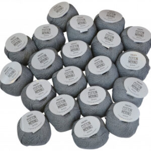 Drops Cotton Merino Garnpaket Unicolor 18 Mellangrå - 20 st