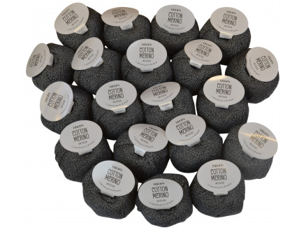 Drops Cotton Merino Garnpaket Unicolor 19 Grå - 20 st