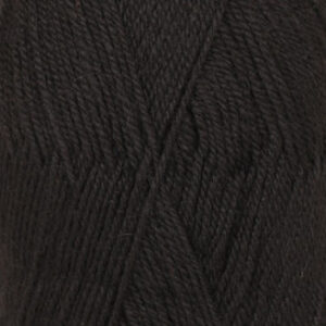 Drops Flora Garn Unicolor 06 Svart