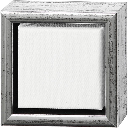 Duk med ram, stl. 10x10 cm, 360 g, vit, 6 st./ 1 förp.