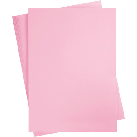 Färgad Kartong, A2, ark 420x594 mm, 180 g, ljusrosa, 10 ark/ 1 förp.