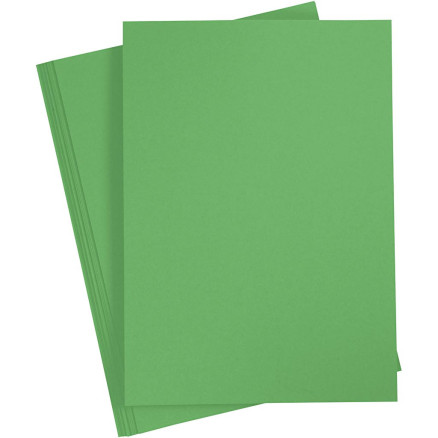 Färgad Kartong, A4, ark 210x297 mm, 180 g, gräsgrön, 20 ark/ 1 förp.