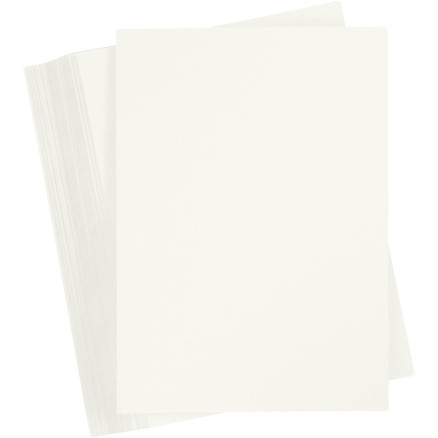 Färgad Kartong, A6, ark 105x148 mm, 180 g, råvit, 100 ark/ 1 förp.