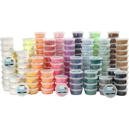 Foam Clay® , mixade färger, 21x10 burk/ 1 förp.
