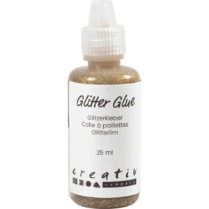 Glitterlim, guld, 25 ml/ 1 flaska