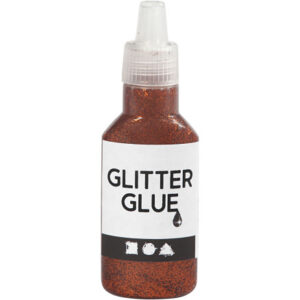 Glitterlim, orange, 25 ml/ 1 flaska