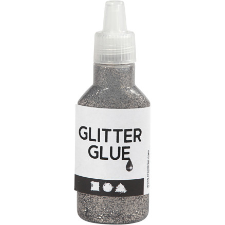 Glitterlim, silver, 25 ml/ 1 flaska