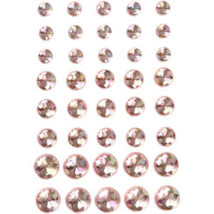 Halv-pärlor, stl. 6+8+10 mm, rosa, 40 st./ 1 förp.