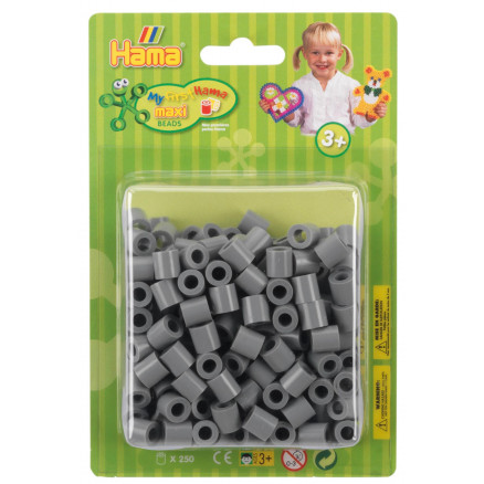 Hama Maxi Pärlpaket 8517 Grå - 250 st.