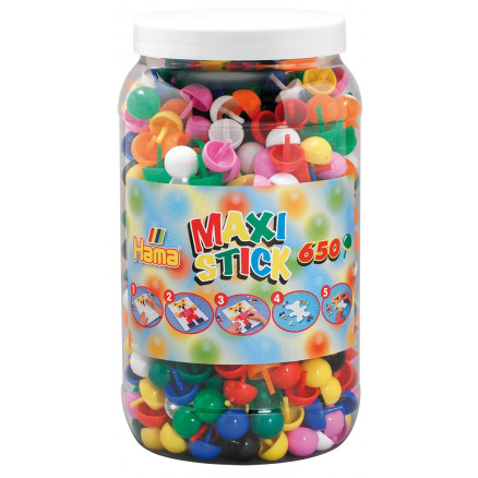Hama Maxi Stick 9791 Hink med 9 Ass. färger - 650 st.