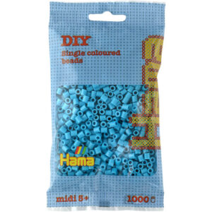 Hama Midi Pärlor 207-49 Azurblå - 1000 st