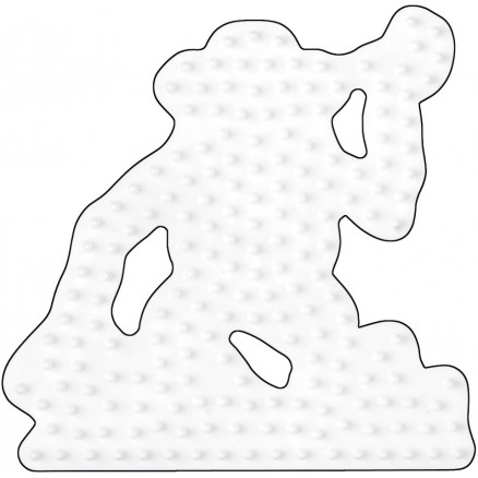 Hama Midi Pärlplatta Apa Vit 9x9cm - 1 st.