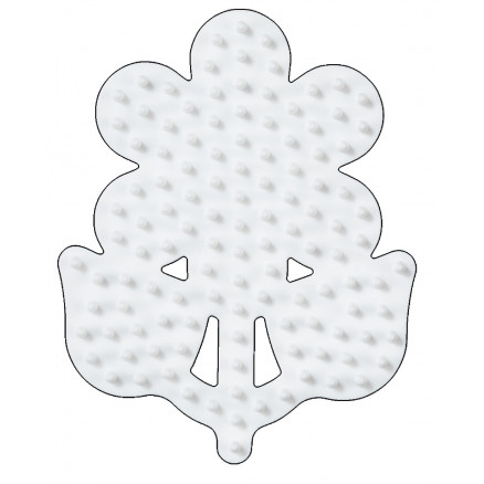 Hama Midi Pärlplatta Blomma Liten Vit 8x6,5cm - 1 st.