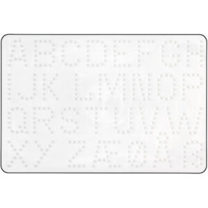 Hama Midi Pärlplatta Bokstäver Vit 21,5x14,5cm - 1 st.