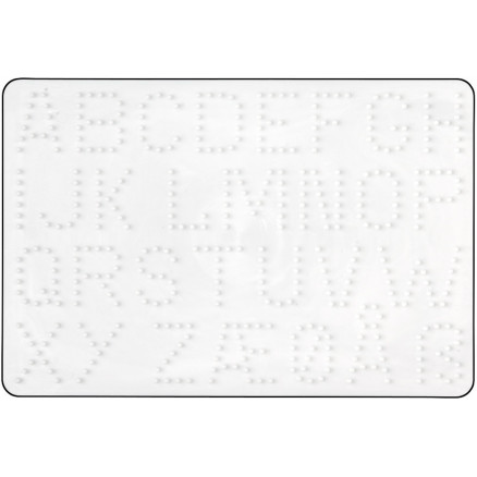 Hama Midi Pärlplatta Bokstäver Vit 21,5x14,5cm - 1 st.