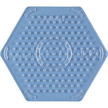 Hama Midi Pärlplatta Sexkant Liten Transparent 8x9cm - 1 st.