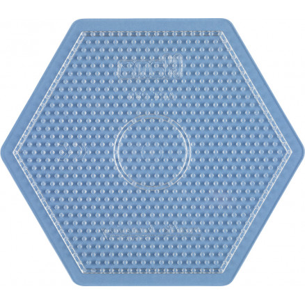 Hama Midi Pärlplatta Sexkant Stor Transparent 16,5x14,5cm - 1 st.